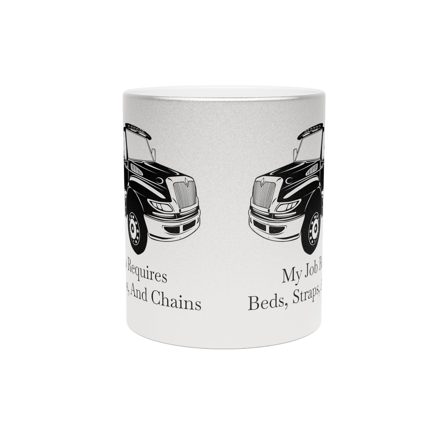 Beds, Straps, And Chains Metallic Coffee Mug