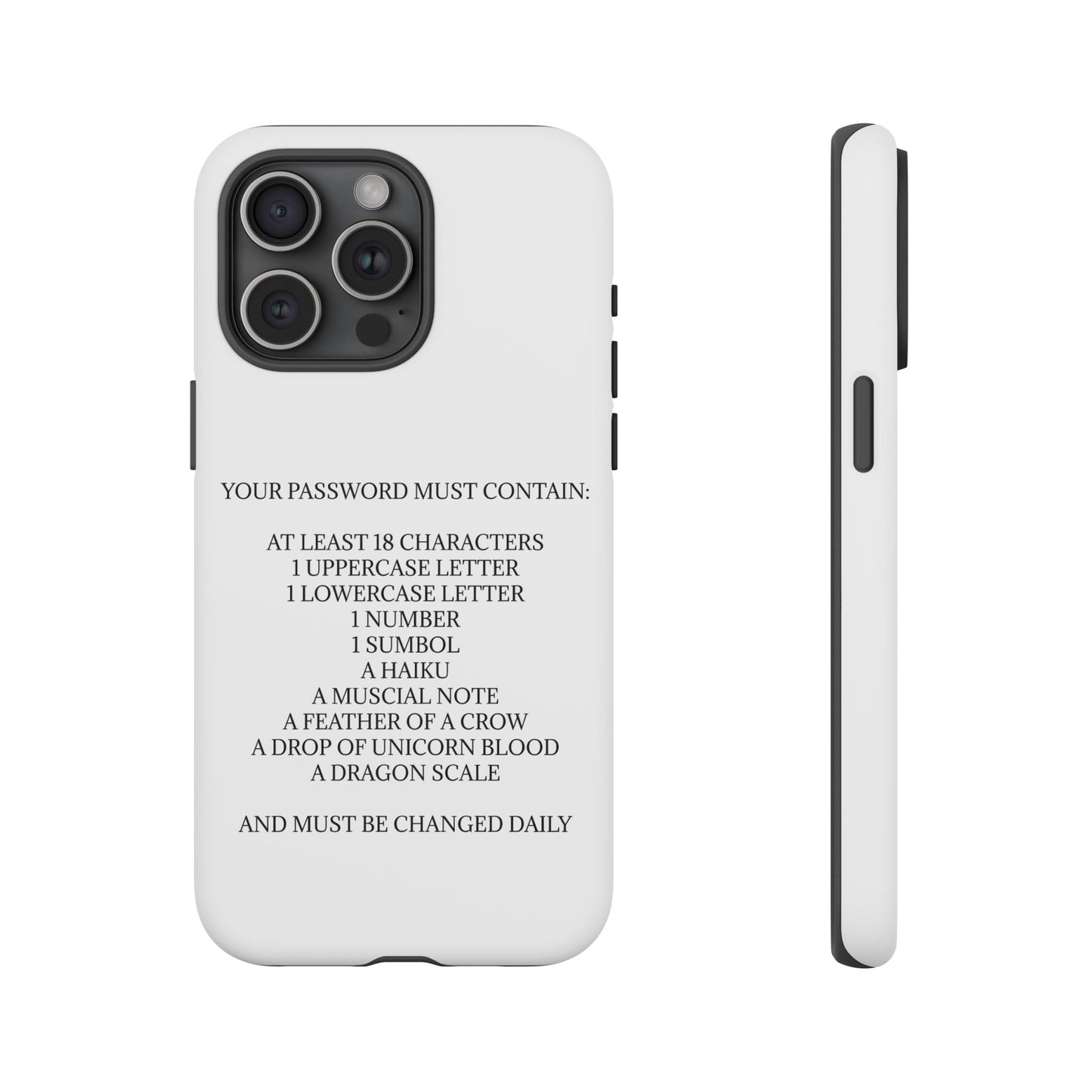 Password iPhone Case