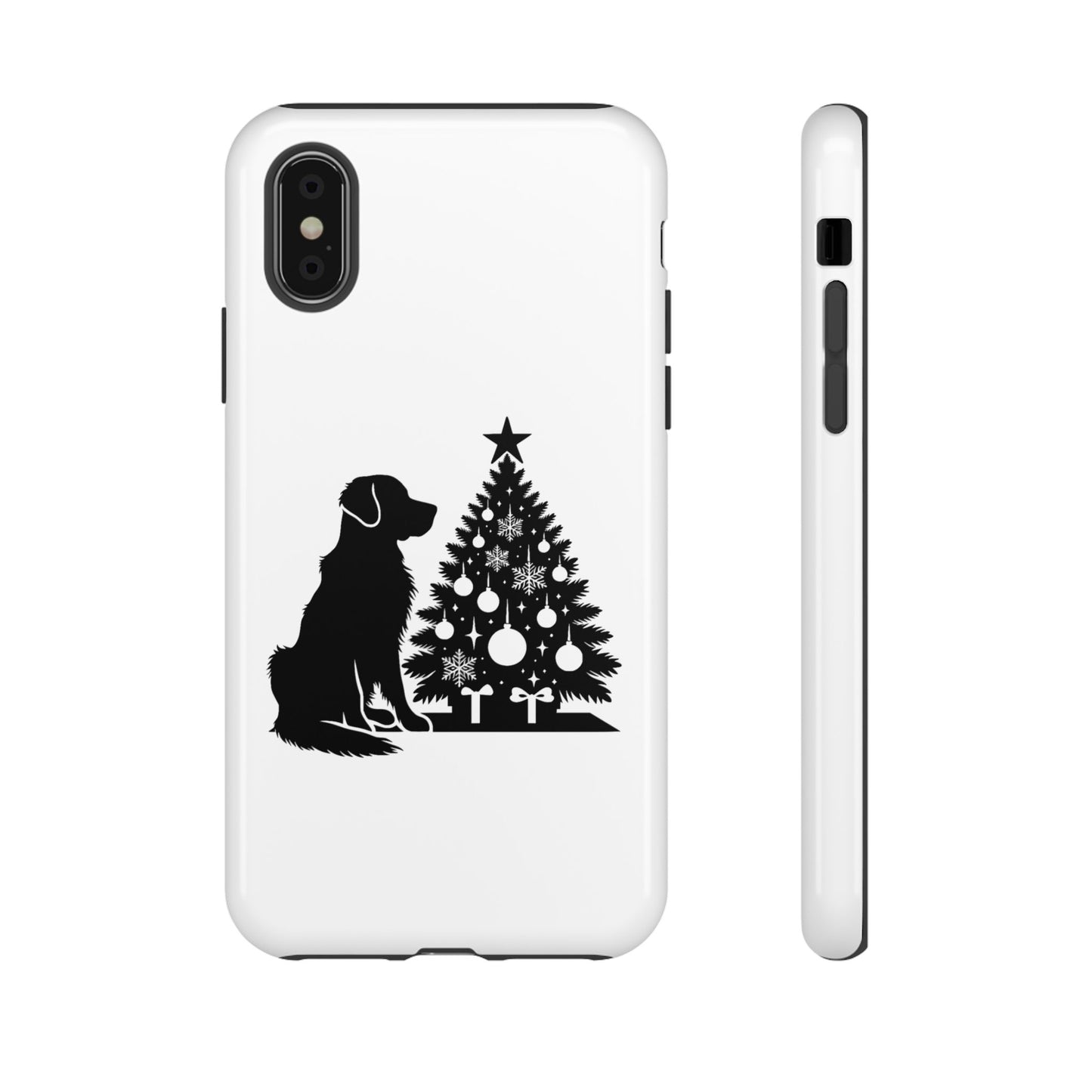 Golden Christmas Tree iPhone Case