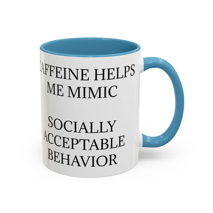 Socially Acceptable 2-Tone Coffee Mug