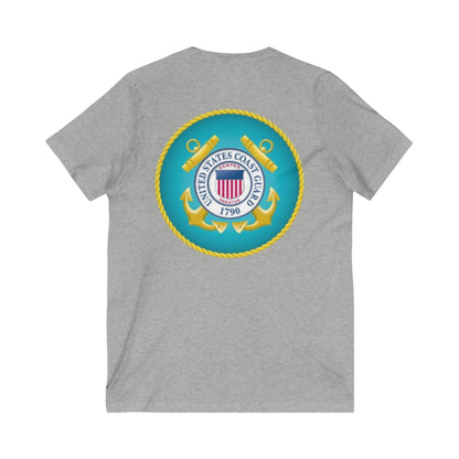 US Coast Guard Unisex Short Sleeve V-Neck Tee