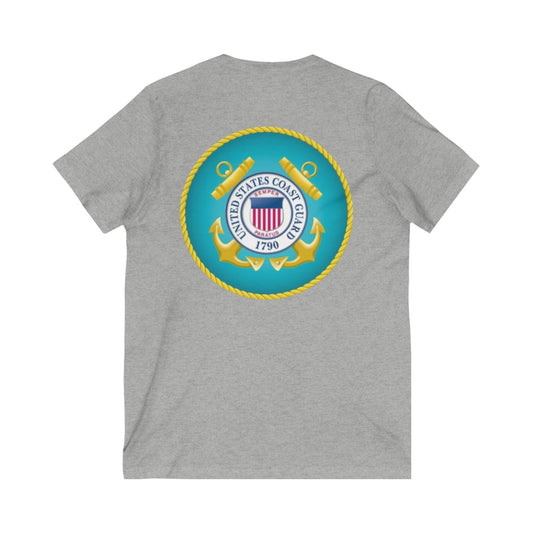 US Coast Guard Unisex Short Sleeve V-Neck Tee