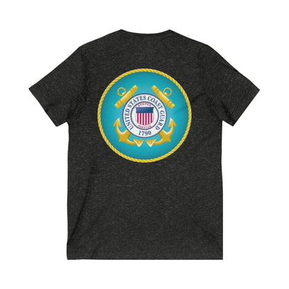 US Coast Guard Unisex Short Sleeve V-Neck Tee