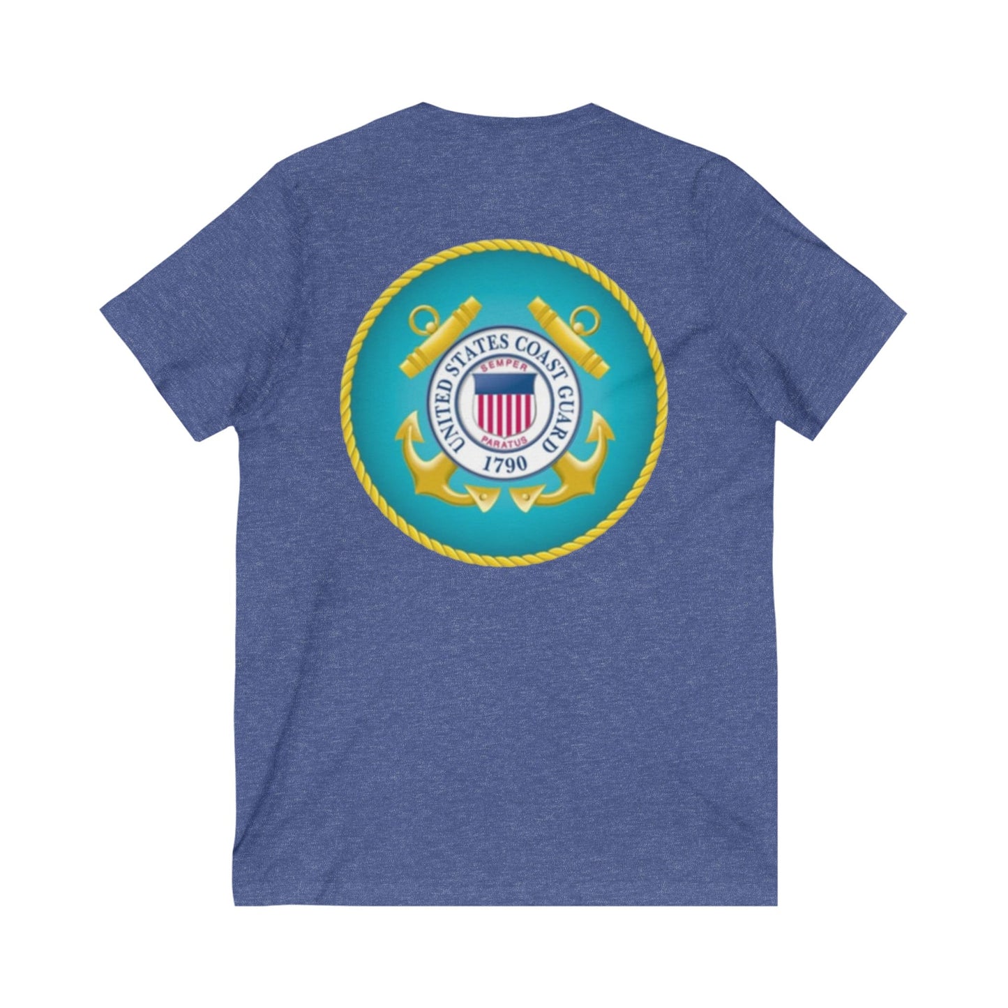 US Coast Guard Unisex Short Sleeve V-Neck Tee