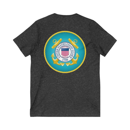 US Coast Guard Unisex Short Sleeve V-Neck Tee