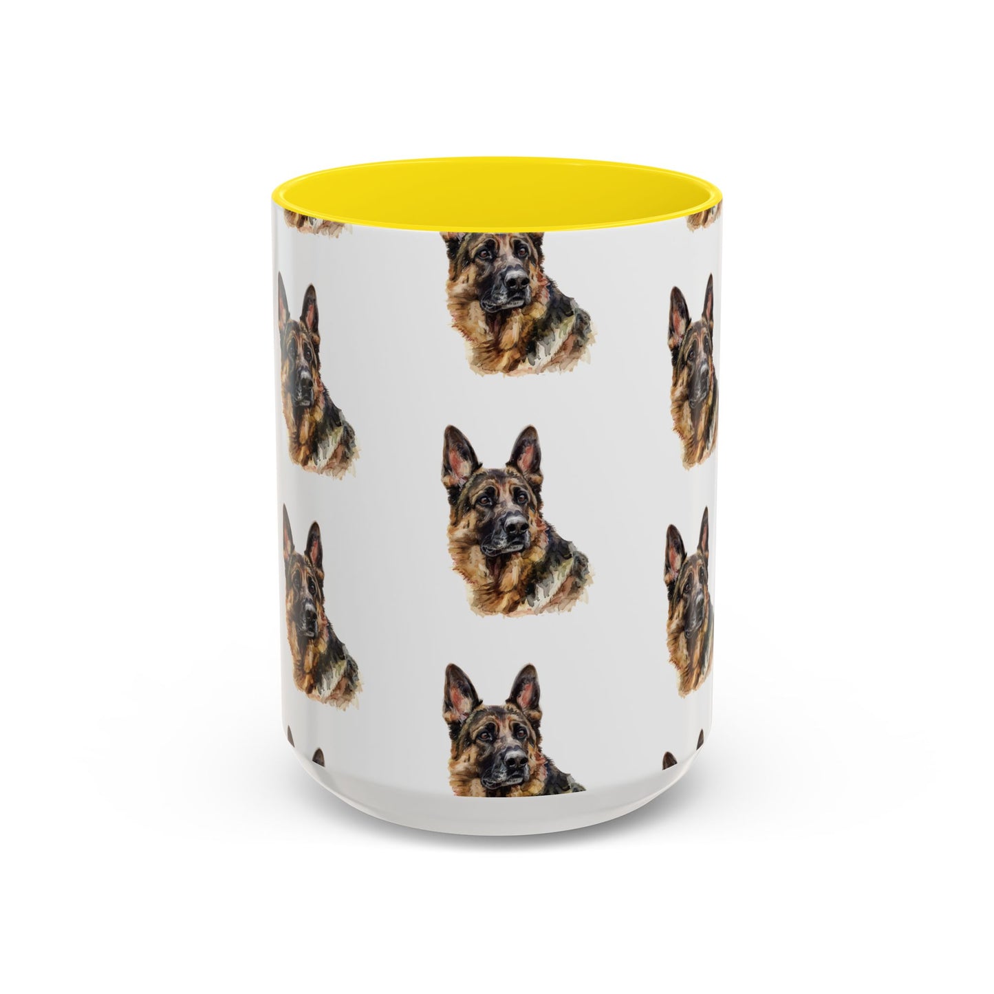 German Shepherd Head 2-Tone Coffee Mug