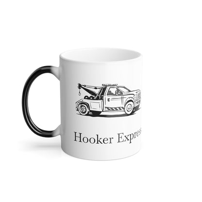 H**ker Express Wheel Lift Tow Truck Color Changing Mug