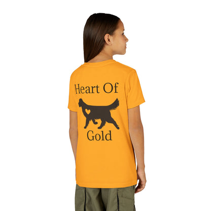 Heart Of Gold Youth Unisex Short Sleeve Crewneck Tee