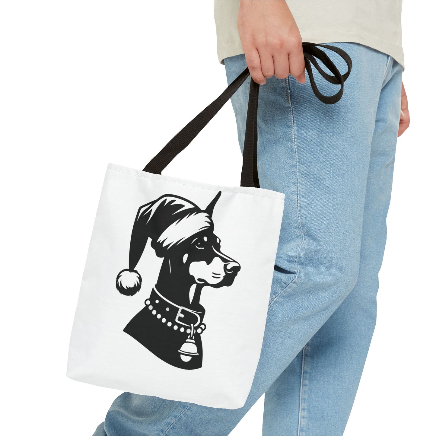Santa Paws Doberman Tote Bag