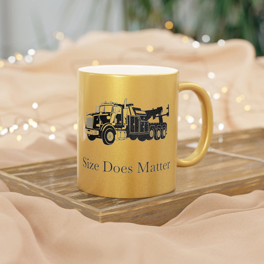 Size Does Matter Metallic Coffee Mug