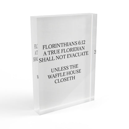 Florinthians 6:12 Acrylic Photo Block