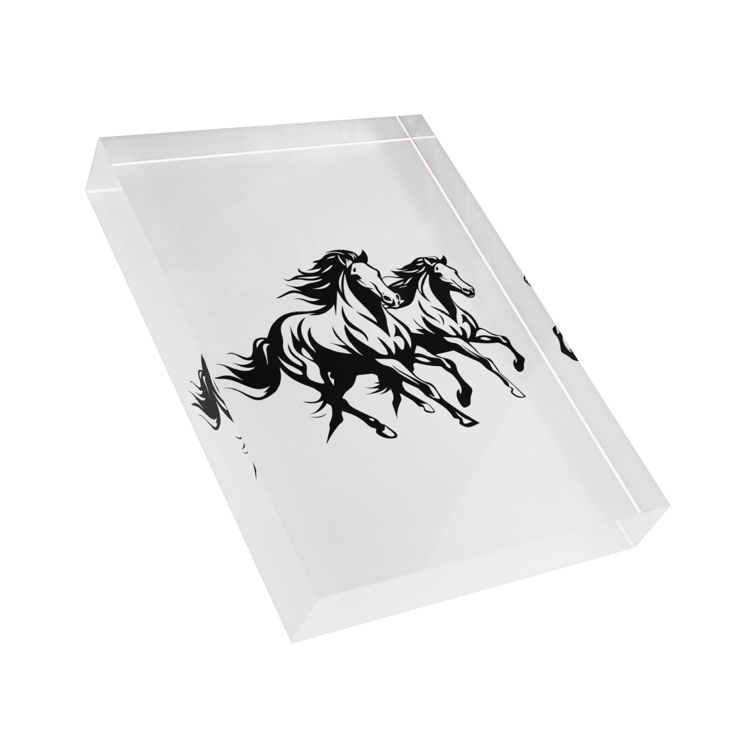 Horsin' Around Acrylic Photo Block