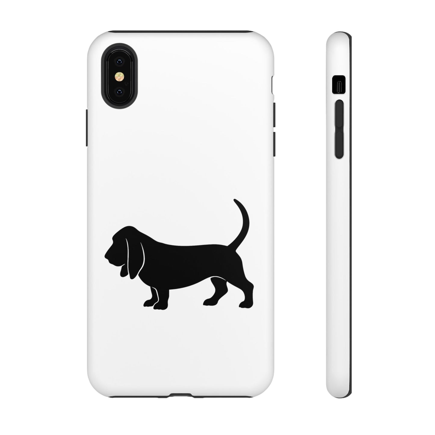 Basset Hound Silhouette iPhone Case