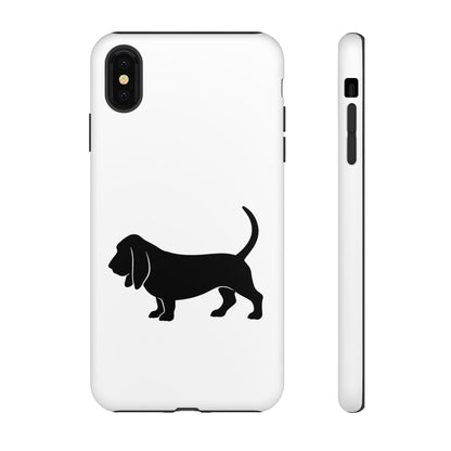 Basset Hound Silhouette iPhone Case