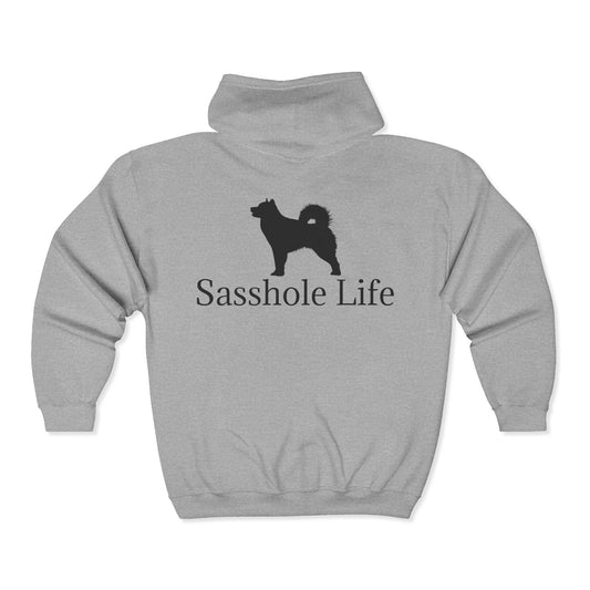 Sasshole Life Unisex Full Zip Hoodie