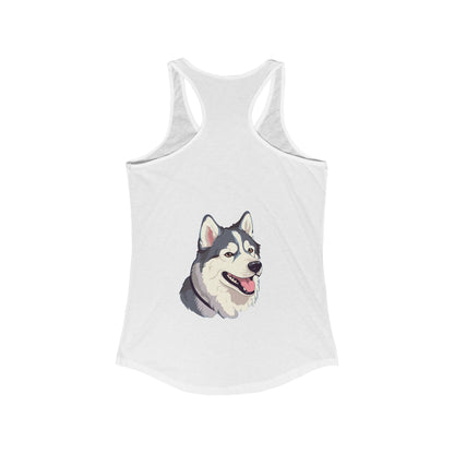 Malamute Head Women's Racerback Tank