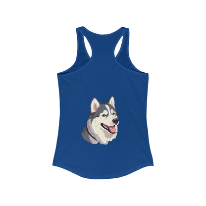 Malamute Head Women's Racerback Tank