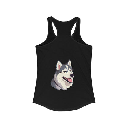Malamute Head Women's Racerback Tank
