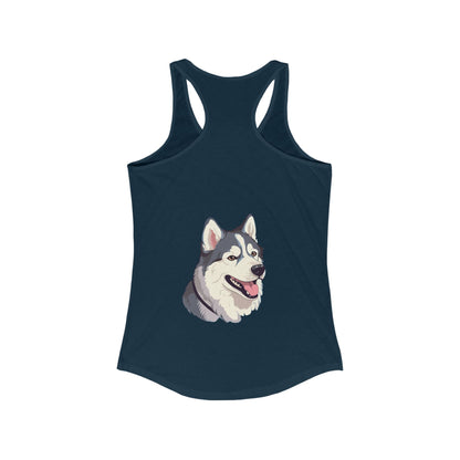 Malamute Head Women's Racerback Tank