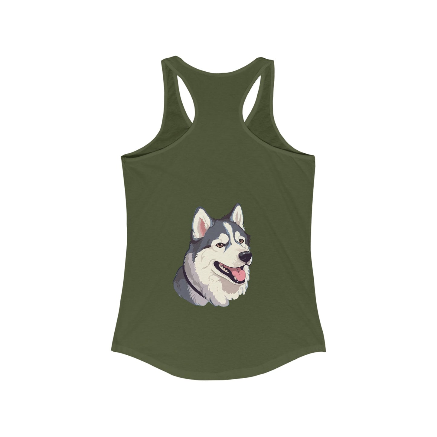Malamute Head Women's Racerback Tank