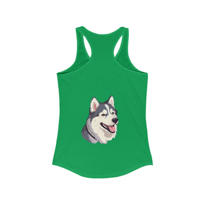 Malamute Head Women's Racerback Tank