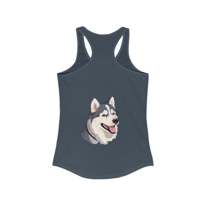 Malamute Head Women's Racerback Tank