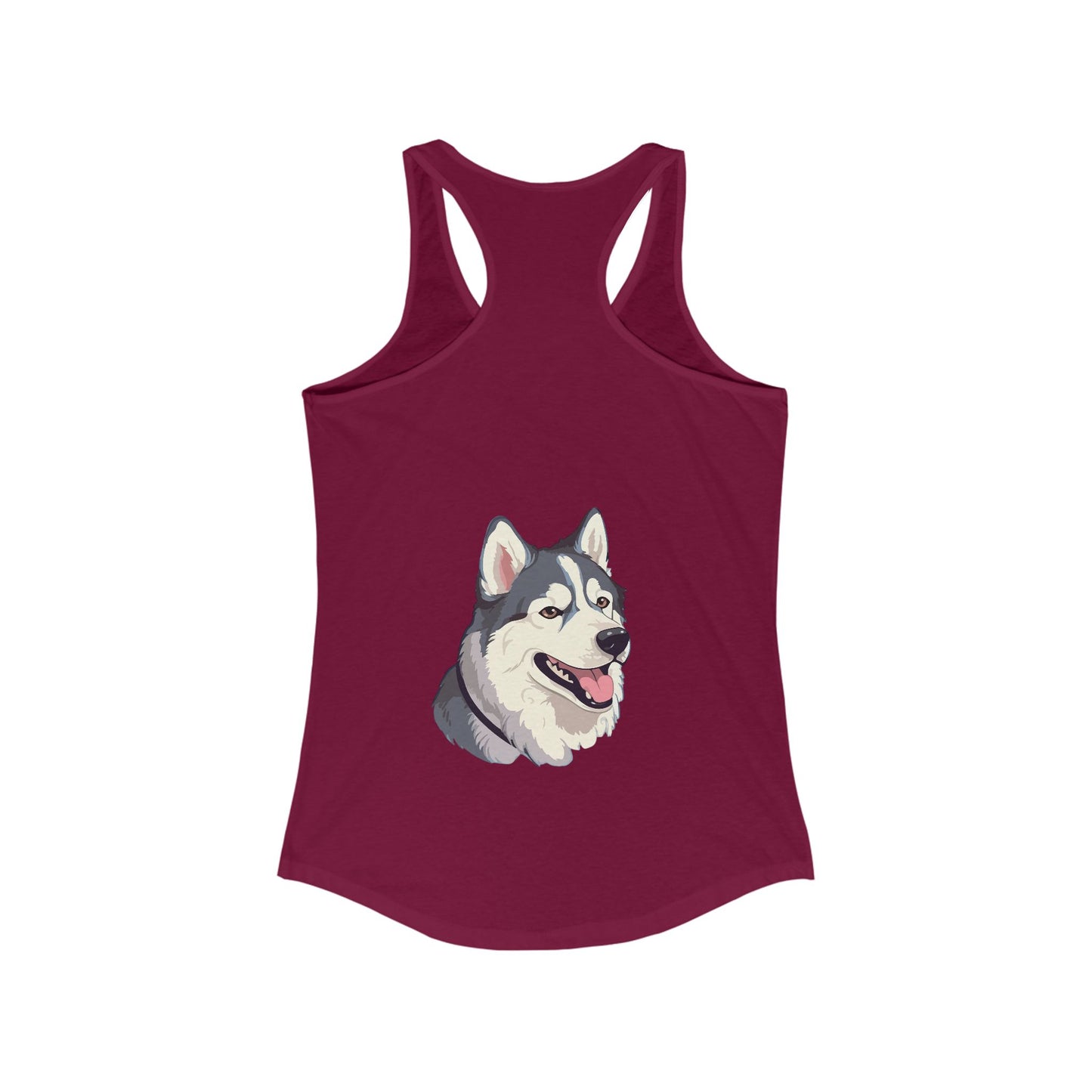 Malamute Head Women's Racerback Tank
