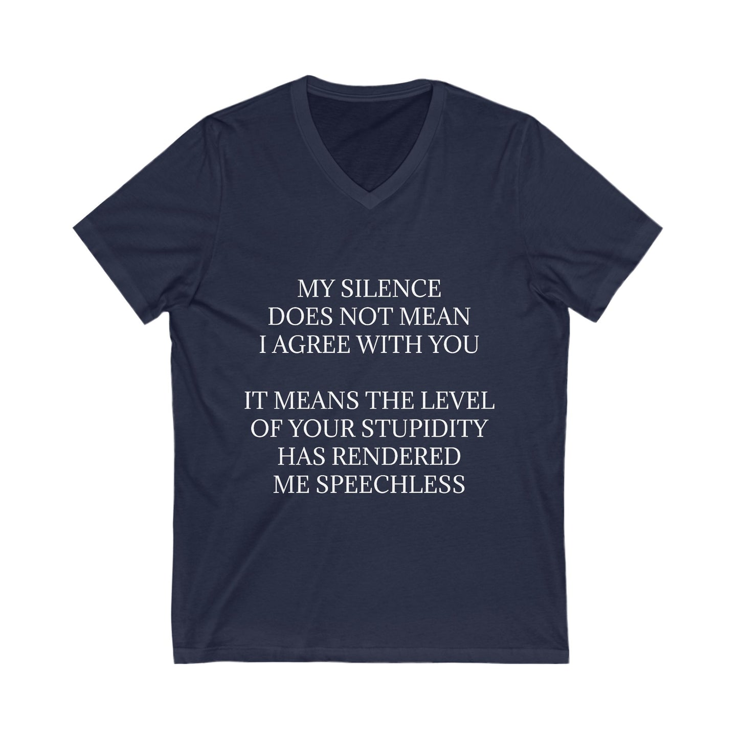 Speechless Unisex Short Sleeve V-Neck Tee