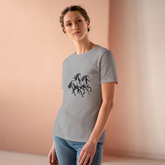 Horsin' Around Women's Short Sleeve Crewneck Tee