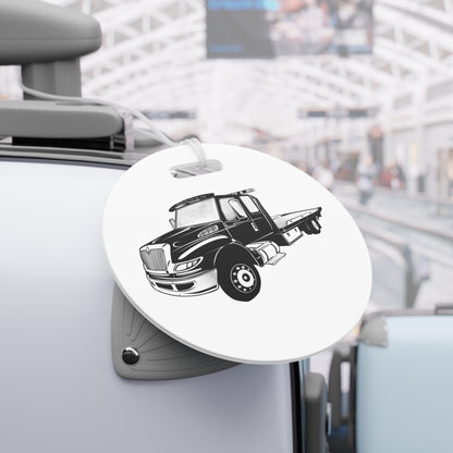 Flatbed Tow Truck Luggage Tag