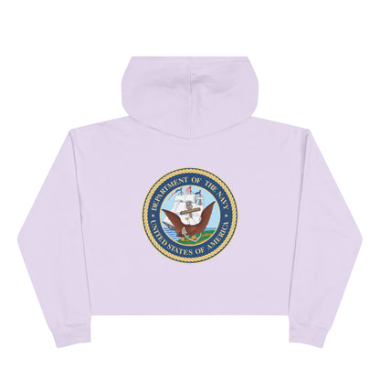 US Navy Women's Crop Hoodie