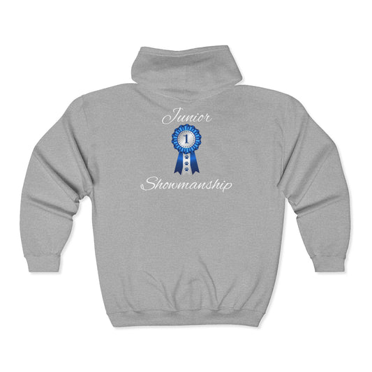 Junior Showmanship Unisex Full Zip Hoodie