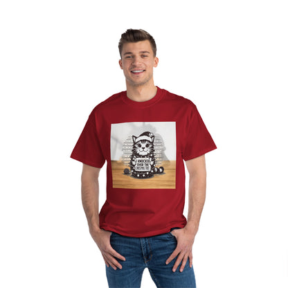 Naughty Cat Men's Short-Sleeve Crewneck Tee