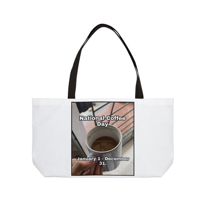 National Coffee Day Weekender Tote Bag
