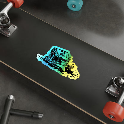 Slingin' Mud Side By Side Holographic Sticker