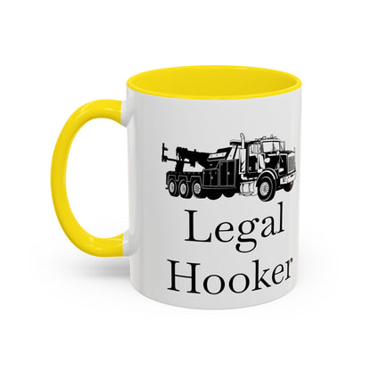 Legal H**ker Heavy Tow Truck 2-Tone Coffee Mug