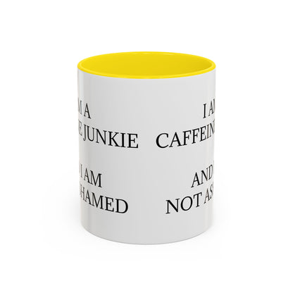 Caffeine Junkie 2-Tone Coffee Mug