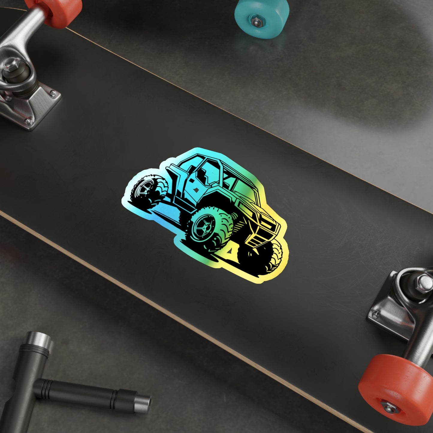 Off The Beaten Path Side By Side Holographic Sticker