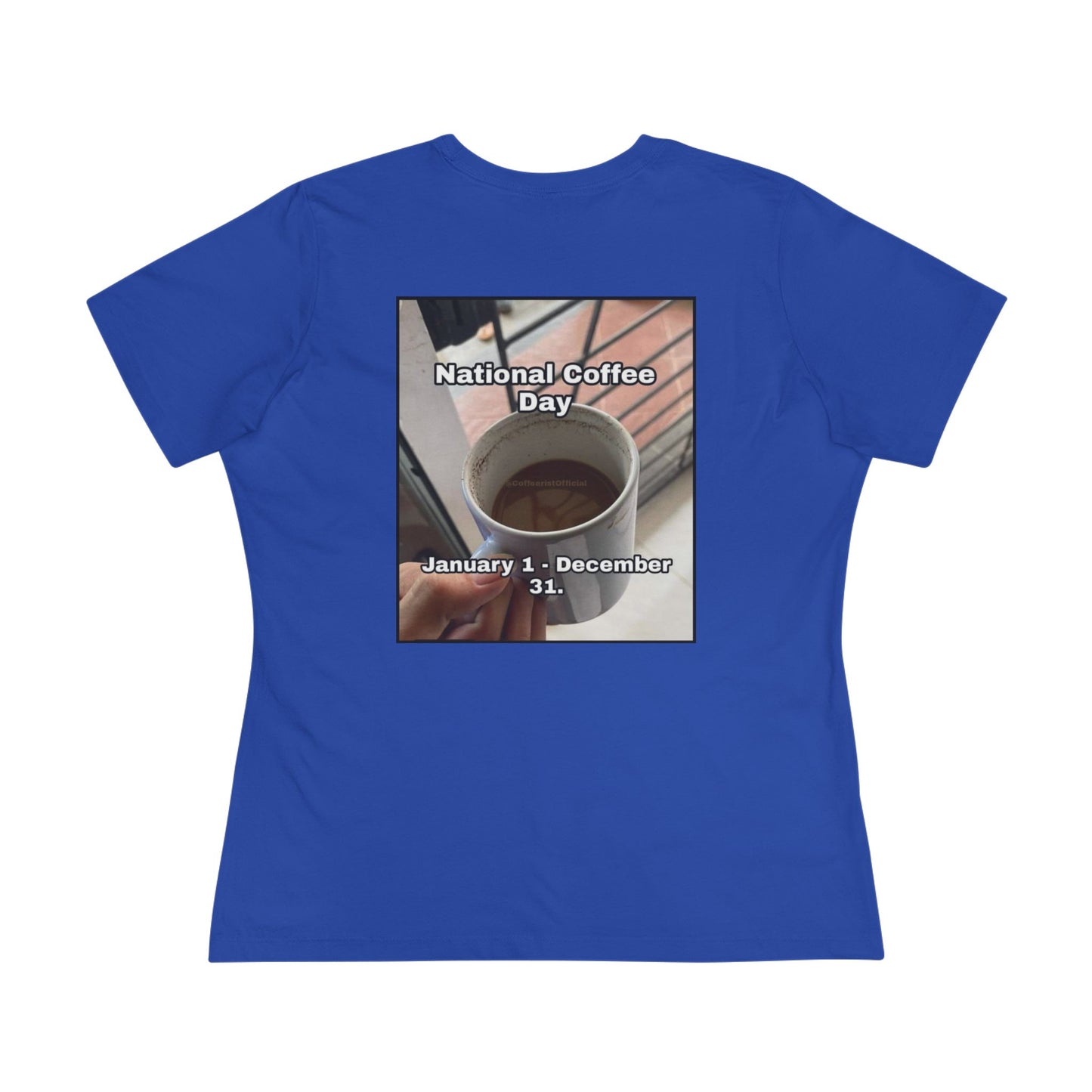 National Coffee Day Women's Short Sleeve Crewneck Tee