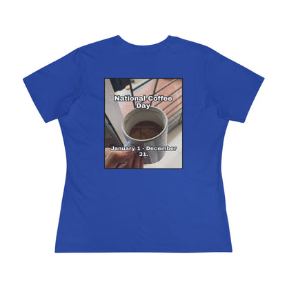 National Coffee Day Women's Short Sleeve Crewneck Tee