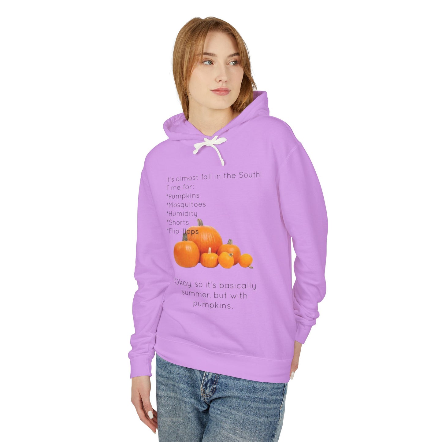 Fall In The South Unisex Lightweight Hoodie