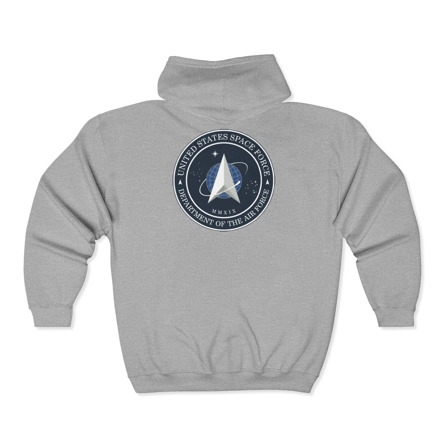 US Space Force Unisex Full Zip Hoodie