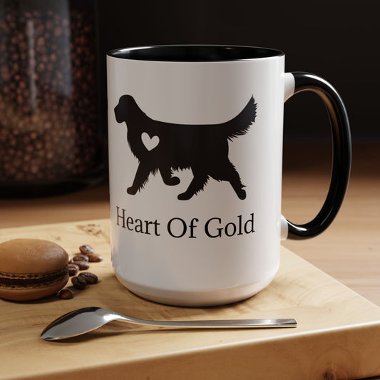 Heart Of Gold 2-Tone Coffee Mug