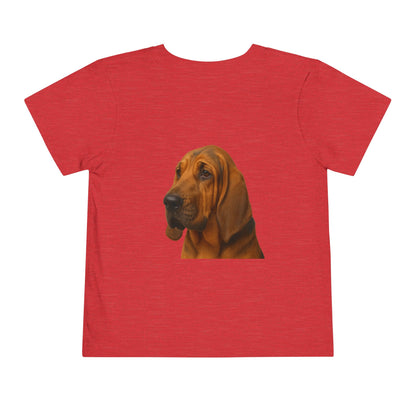 Bloodhound Head Toddler Unisex Short Sleeve Crewneck Tee