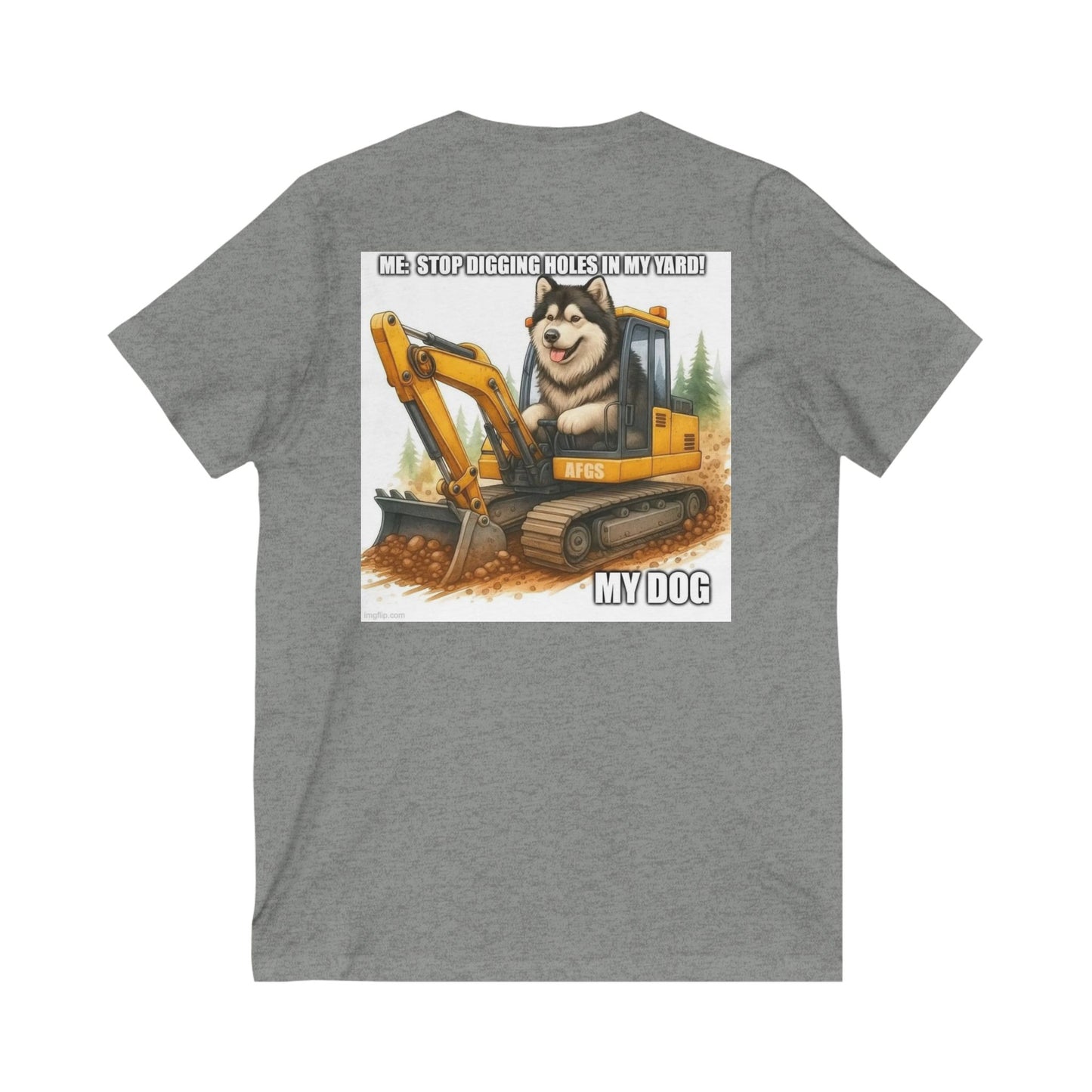 Digmaster Unisex Short Sleeve V-Neck Tee