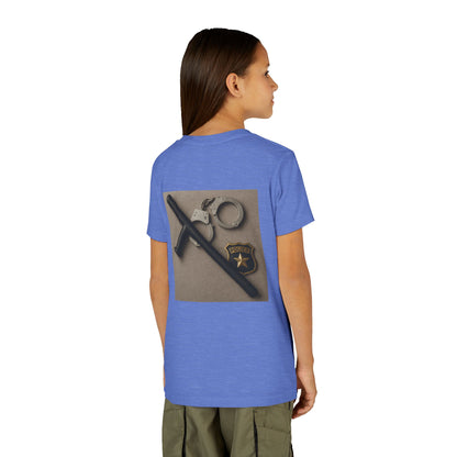 Law Enforcement Appreciation Youth Unisex Short Sleeve Crewneck Tee
