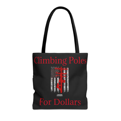 Climbing Poles Tote Bag