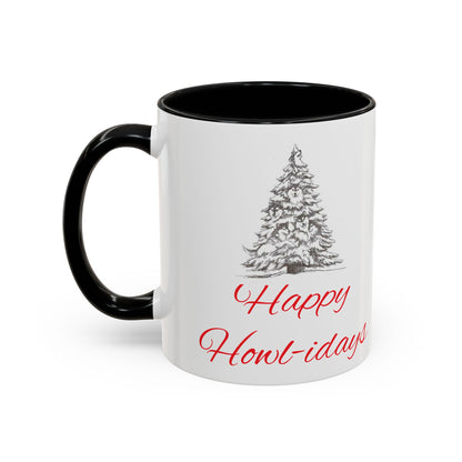 Happy Howl-idays 2-Tone Coffee Mug