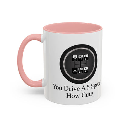 5 Speed How Cute 2-Tone Coffee Mug