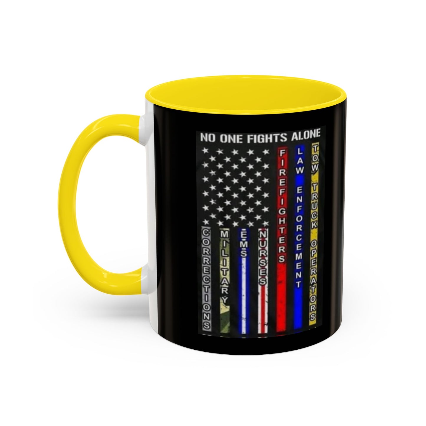 No One Fights Alone 2-Tone Coffee Mug